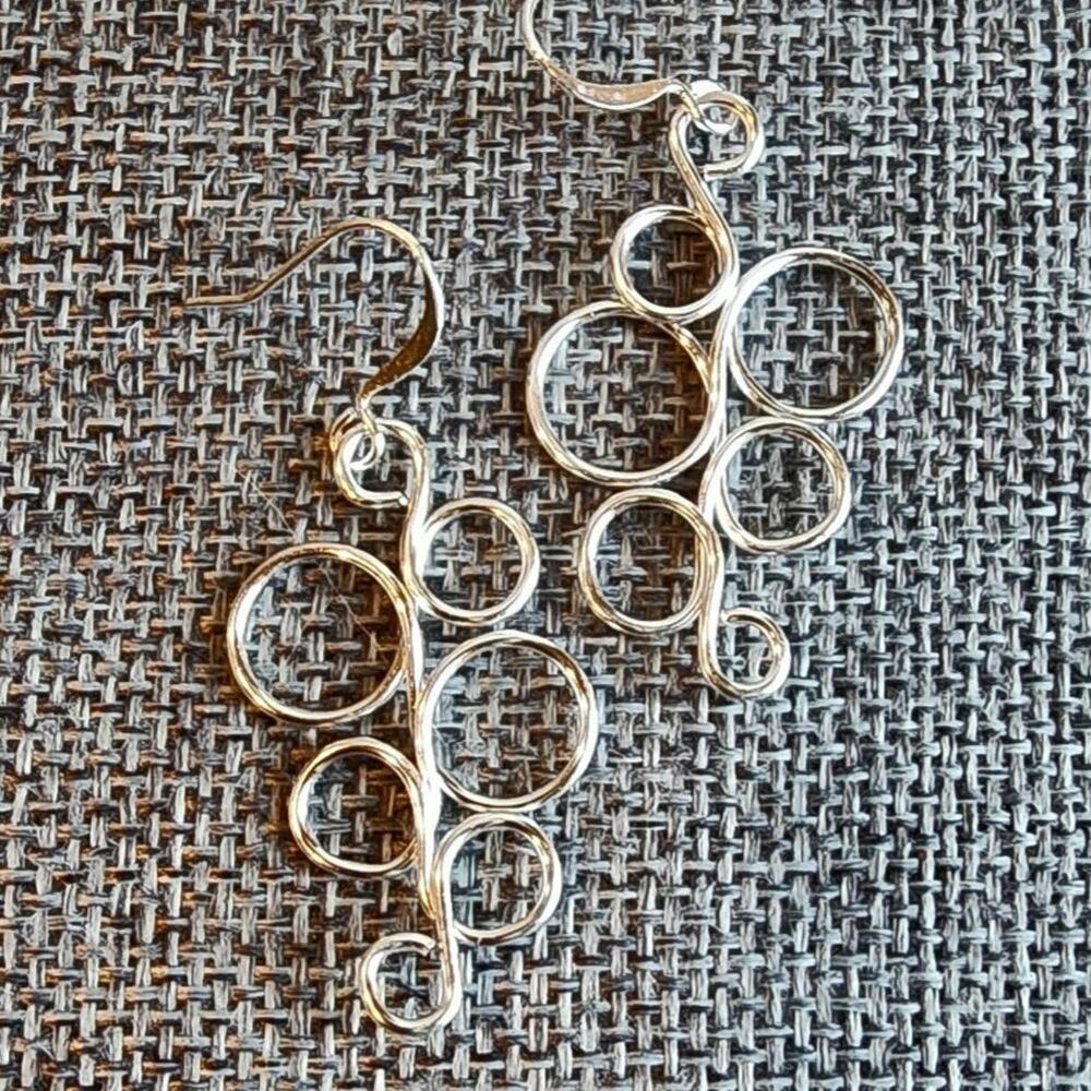 Silver Tiny Bubble Earrings Handmade 31Summers Anti Tarnish Stainless Steel hook